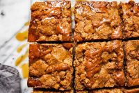 Warm Spiced Apple Cake with Salted Caramel