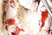 Creamy Amarena Cherry No Churn Gelato