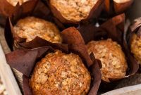 Carrot Cake Oatmeal Muffins