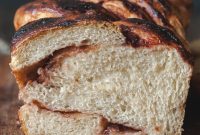 Ruby Red Currant Rhubarb Swirl Bread