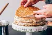Rhubarb Rhapsody Crêpe Stack