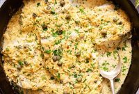 Golden Baked Cod with Zesty Mustard Sauce