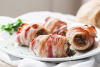 Decadent Bacon-Wrapped Chicken with Tangy Goat Cheese & Mushroom Stuffing