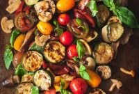 Grilled Zucchini Warm Salad with Balsamic Dressing