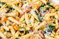 Harvest Squash Pasta with Pancetta and Swiss Chard