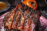 Roasted Pork with Sweet Persimmon Glaze
