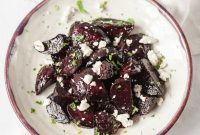 Vibrant Balsamic Beets with Creamy Goat Cheese and Fresh Mint