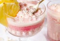 Tropical Frozen Blood Orange Pina Colada Mocktail