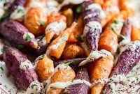 Golden Carrots with Zesty Tahini Drizzle