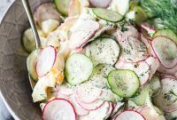 Zesty Dill Egg Salad with Crisp Cucumber & Radish