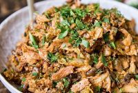 Smoky Bacon and Mushroom Savoy Cabbage Braise