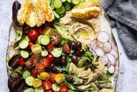 Golden Halloumi and Hummus Mediterranean Bowl