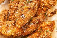 Golden Air Fryer Chicken Tenders and Tangy Honey Mustard