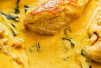 Tuscan Chicken with Golden Saffron Cream