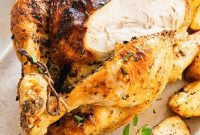 Crispy Air-Fried Greek Whole Chicken