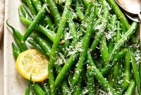 Zesty Lemon Garlic Parmesan Green Beans