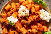 Fiery Sausage Pasta with Creamy Ricotta