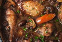 French Coq Au Vin A Rich Red Wine Chicken Feast
