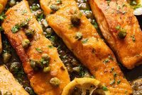 Zesty Lemon Caper Salmon Piccata