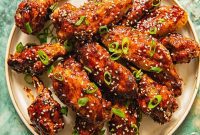 Sticky Asian Air Fryer Chicken Wings
