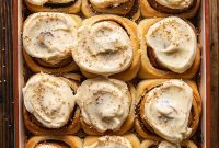 Maple Kissed Cream Cheese Cinnamon Buns