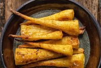 Caramelized Honey Garlic Parsnips