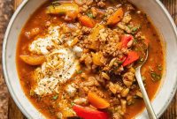 Deconstructed Stuffed Pepper Soup