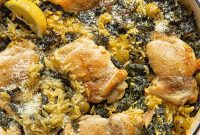 Zesty One-Pan Lemon Chicken & Orzo