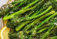 Zesty Roasted Tenderstem Broccoli with Lemon Garlic Vinaigrette