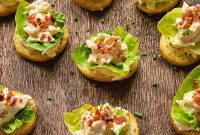 Crispy Caesar Chicken Crostini