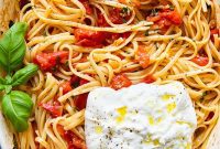 Burst Cherry Tomato Burrata Pasta