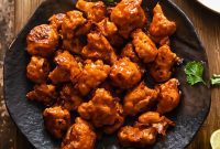 Air-Fried Buffalo Cauliflower Poppers