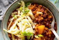 Hearty Plant-Based Butternut Squash Lentil Chili