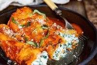 Creamy Baked Spinach Ricotta Cannelloni