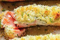 Golden Panko-Crusted Herb Garlic Salmon
