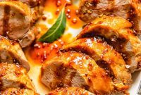 Caramelized Mustard Molasses Pork Tenderloin