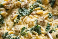 Hearty Italian Sausage and Kale Orzo