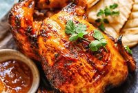 Tropical Mango Glazed Roast Chicken