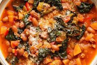 Zesty Chorizo, Bean & Garden Vegetable Soup