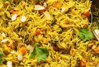 Hearty Basmati and Wild Rice Pilaf with Seasonal Vegetables