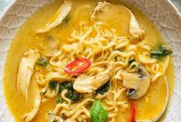 Creamy Thai Coconut Chicken Noodle Bliss