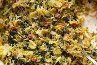 Caramelized Brussels Sprout Hash with Crispy Pancetta and Sweet Leeks