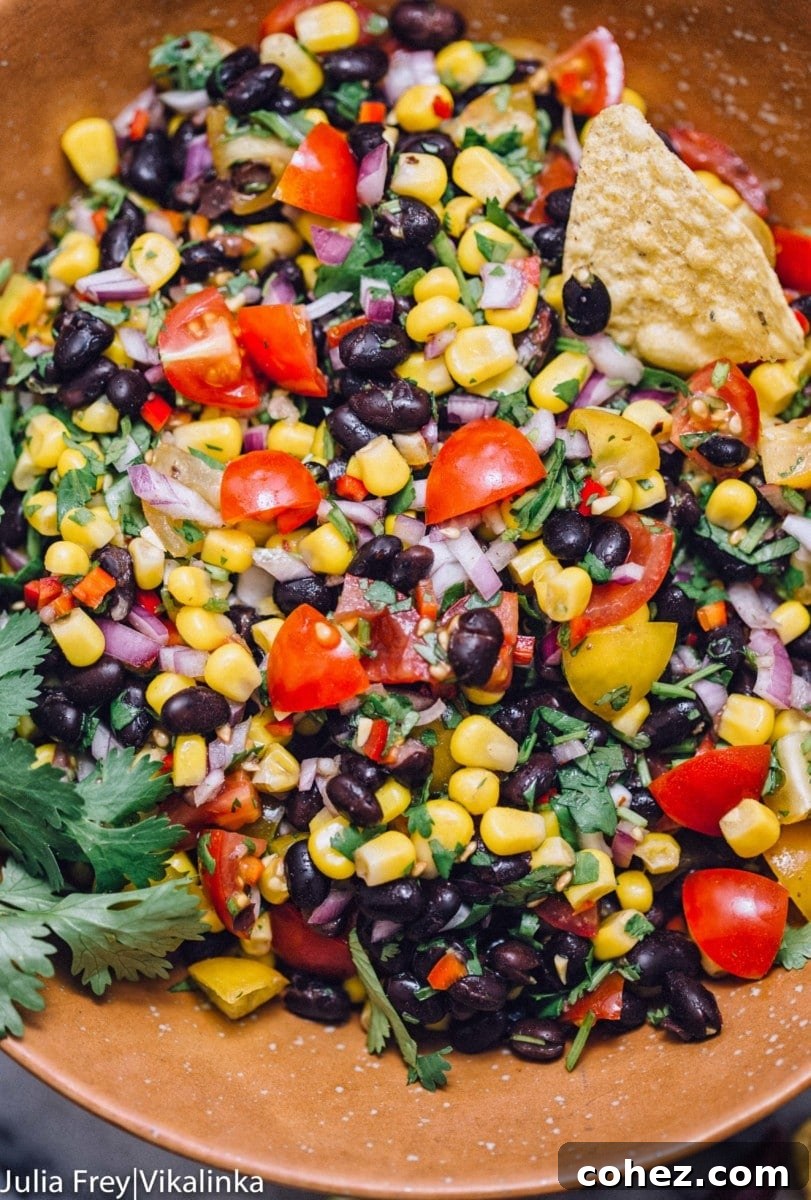 Black Bean and Corn Pico de Gallo