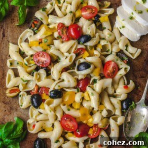 Pasta Salad with Basil Vinaigrette