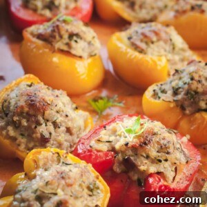 Stuffed Bell Peppers with Smoky Paprika Sauce