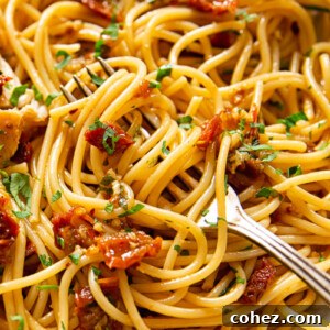 Authentic Sicilian Spaghetti 5 Sun-dried tomato, garlic and chilli spaghetti