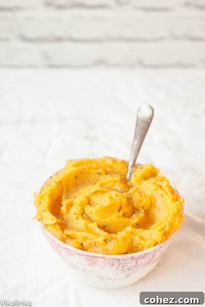 Light, fluffy and sweet this root vegetable mash is a brilliantly nutritious side dish!