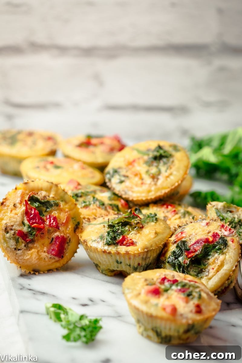 Pile of frittatas on a marble surface