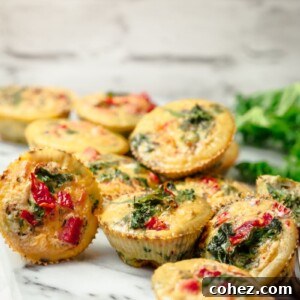 Pile of frittatas on a marble surface