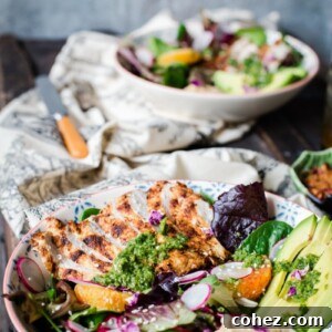 Side shot of Middle Eastern Salad Bowl